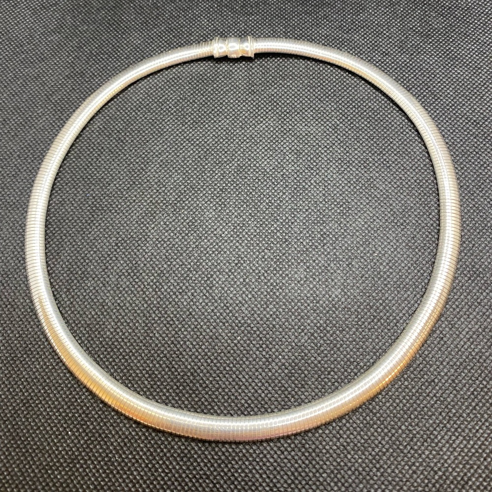 Big bold Statement Sterling silver Necklace 19”